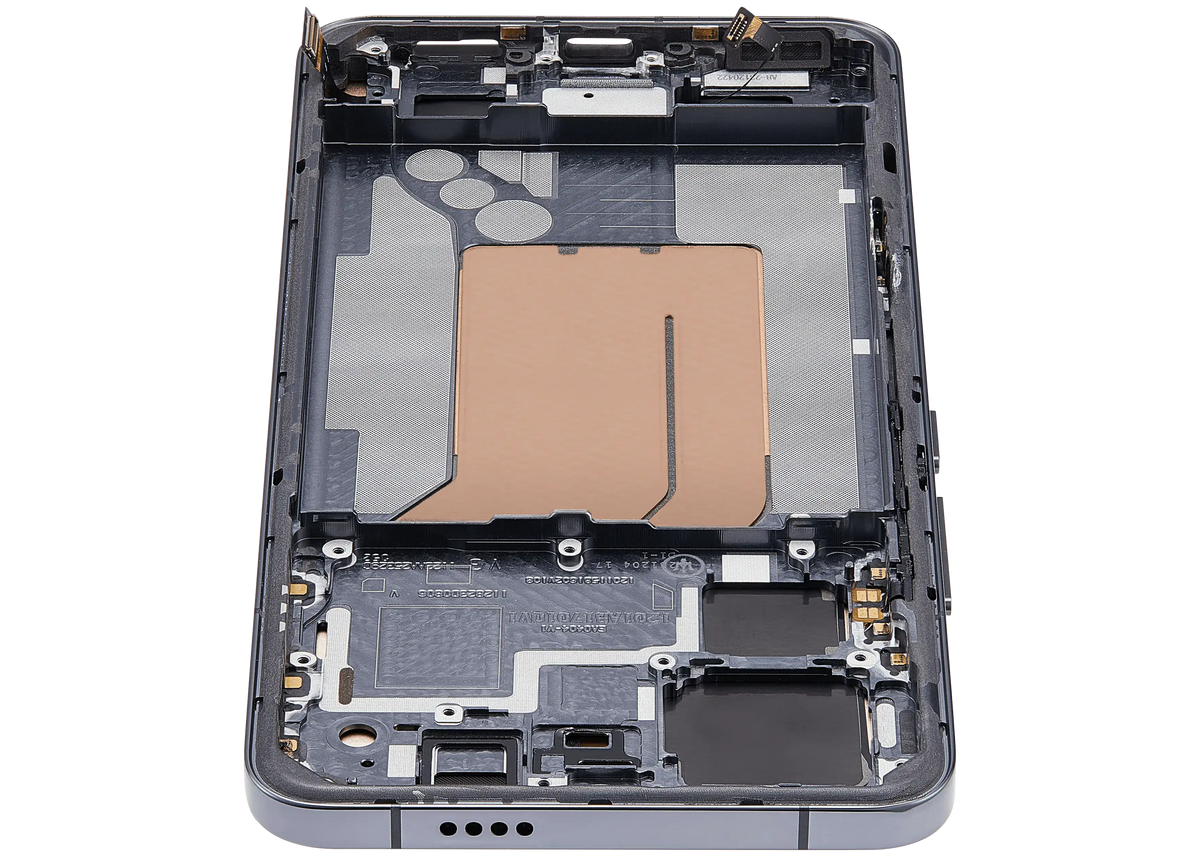 OLED Assembly With Frame For Xiaomi 14 Pro (Refurbished) (Black) – device repair component close-up – OLED Display Replacement for phone repair