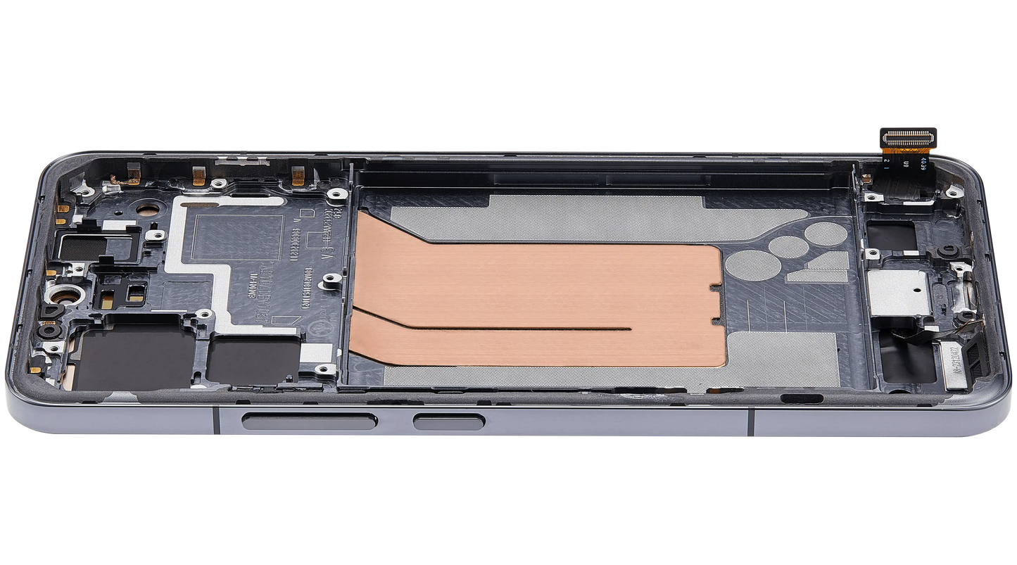 OLED Assembly With Frame For Xiaomi 14 Pro (Refurbished) (Black) – phone repair part product angle – OLED Display Replacement for phone repair