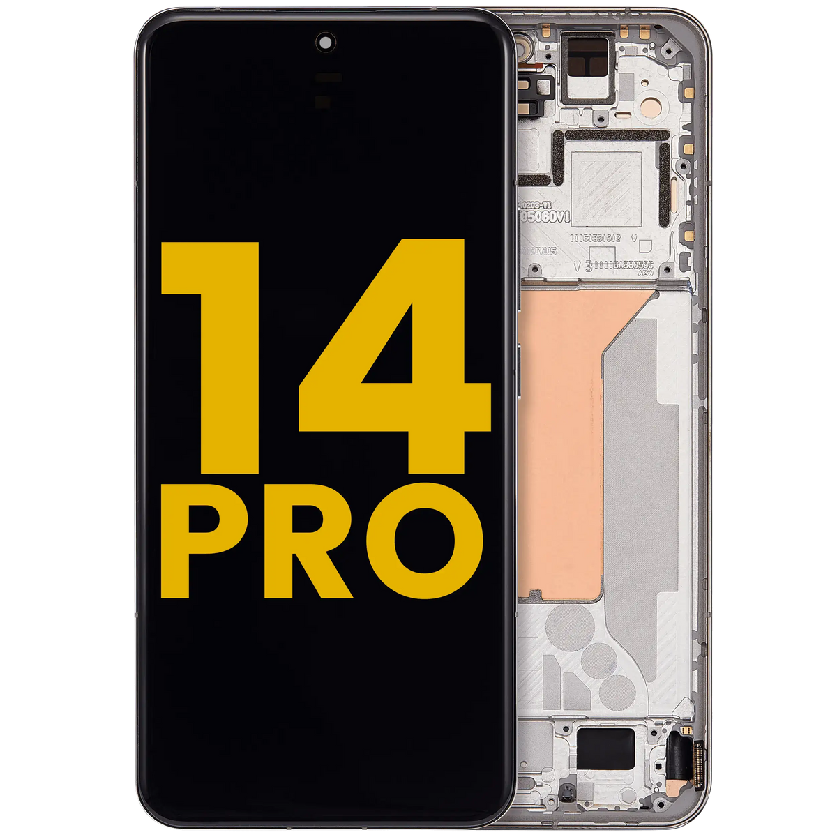 OLED Assembly With Frame For Xiaomi 14 Pro (Refurbished) (Silver) – replacement part product view – OLED Display Replacement for phone repair