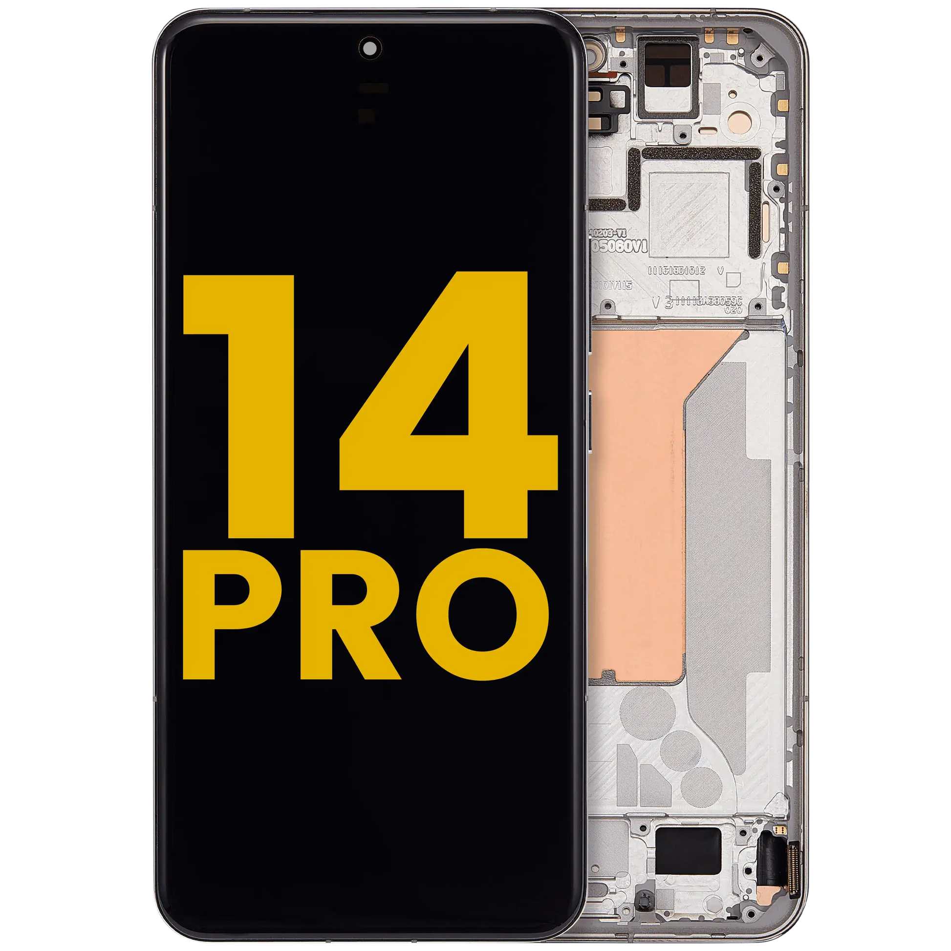 OLED Assembly With Frame For Xiaomi 14 Pro (Refurbished) (Silver) – replacement part product view – OLED Display Replacement for phone repair