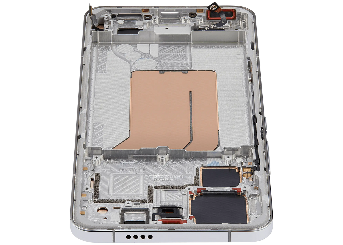 OLED Assembly With Frame For Xiaomi 14 Pro (Refurbished) (Silver) – device repair component close-up – OLED Display Replacement for phone repair