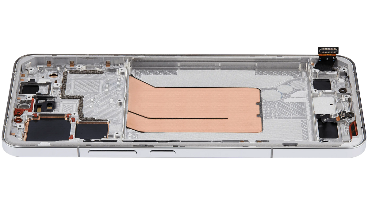 OLED Assembly With Frame For Xiaomi 14 Pro (Refurbished) (Silver) – replacement component detailed view – OLED Display Replacement for phone repair