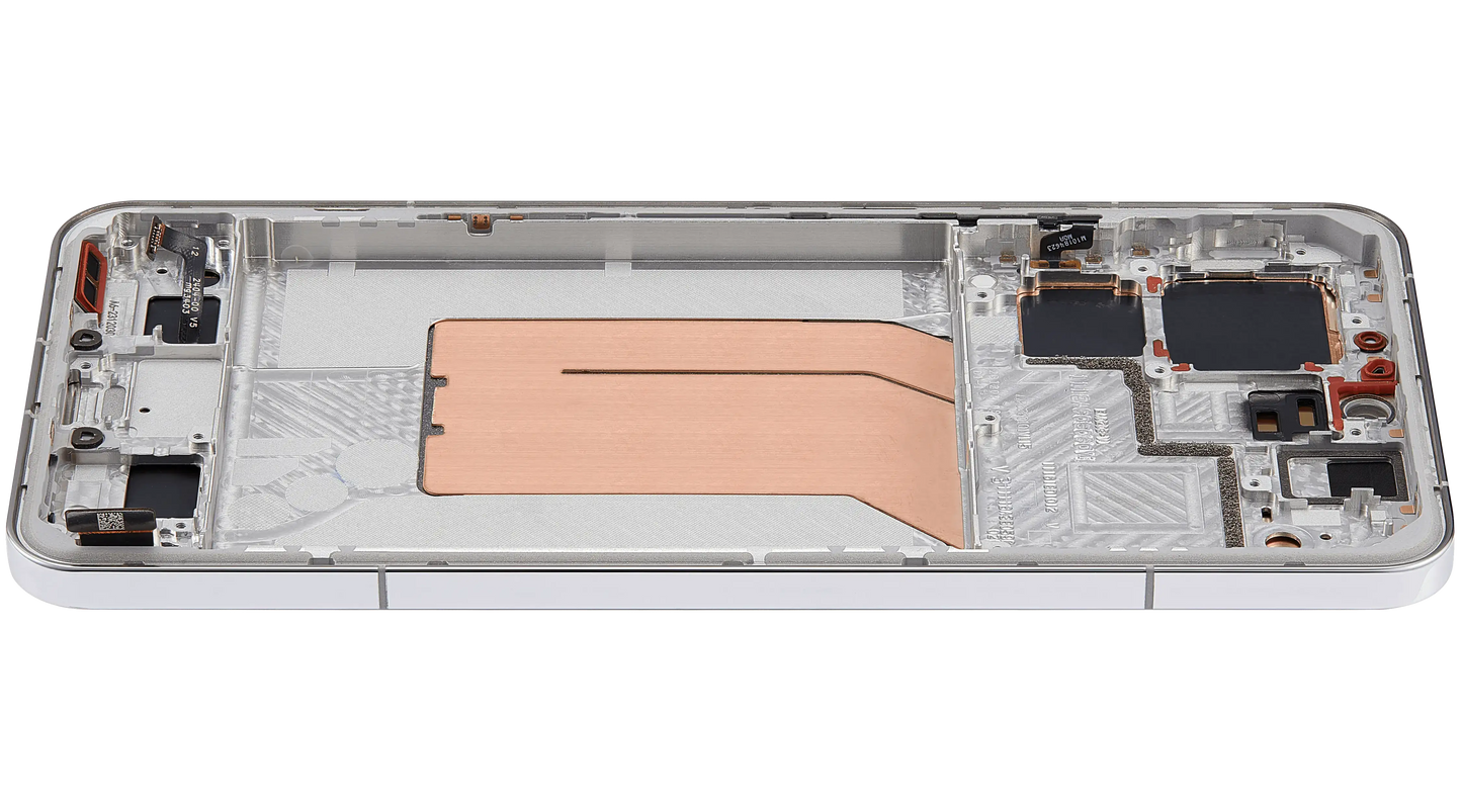 OLED Assembly With Frame For Xiaomi 14 Pro (Refurbished) (Silver) – phone repair part product angle – OLED Display Replacement for phone repair