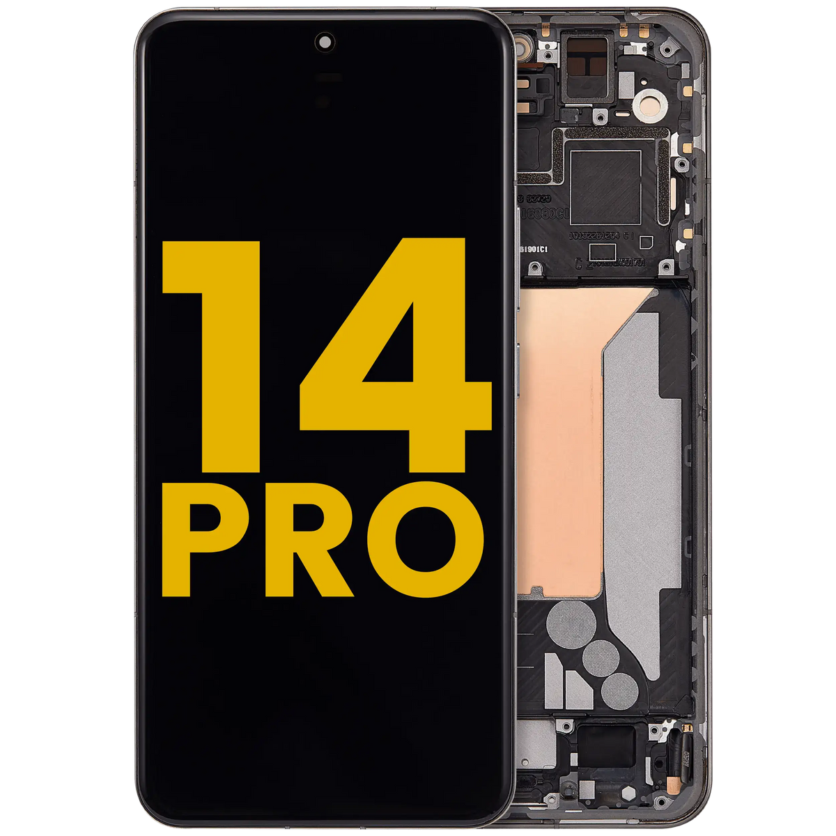 OLED Assembly With Frame For Xiaomi 14 Pro (Refurbished) (Titanium) – replacement part product view – OLED Display Replacement for phone repair