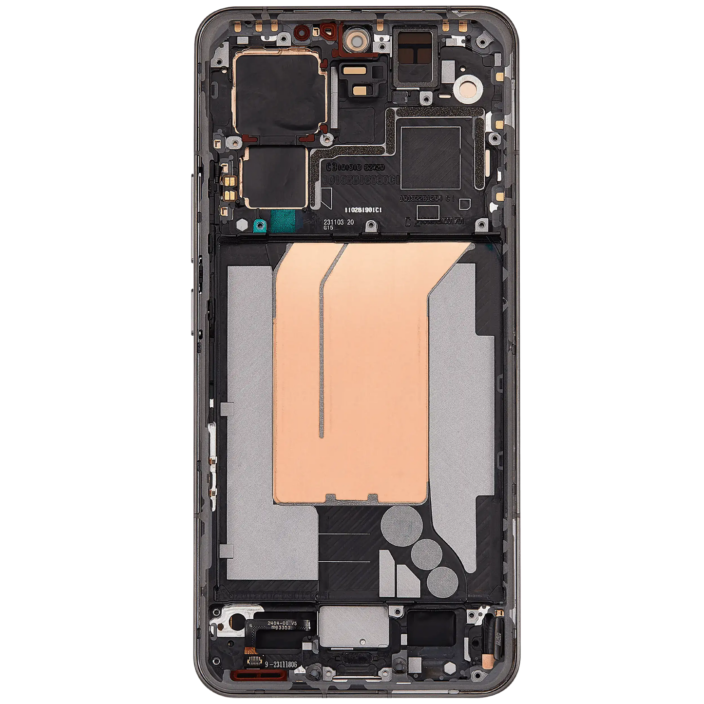 OLED Assembly With Frame For Xiaomi 14 Pro (Refurbished) (Titanium) – technician repair part view – OLED Display Replacement for phone repair
