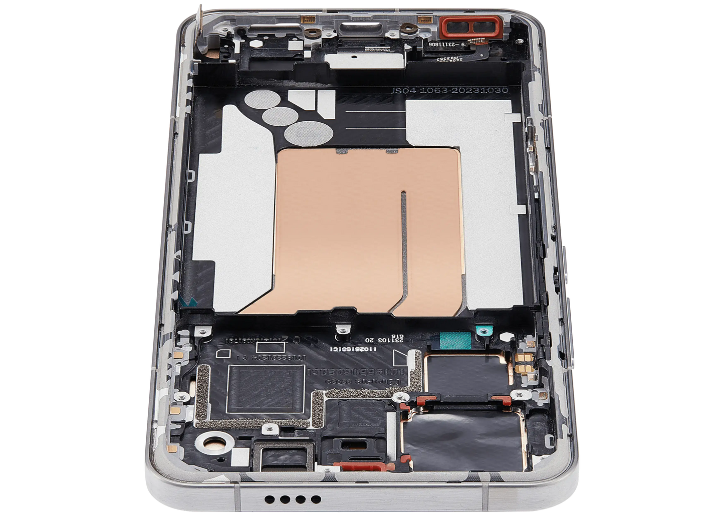 OLED Assembly With Frame For Xiaomi 14 Pro (Refurbished) (Titanium) – device repair component close-up – OLED Display Replacement for phone repair