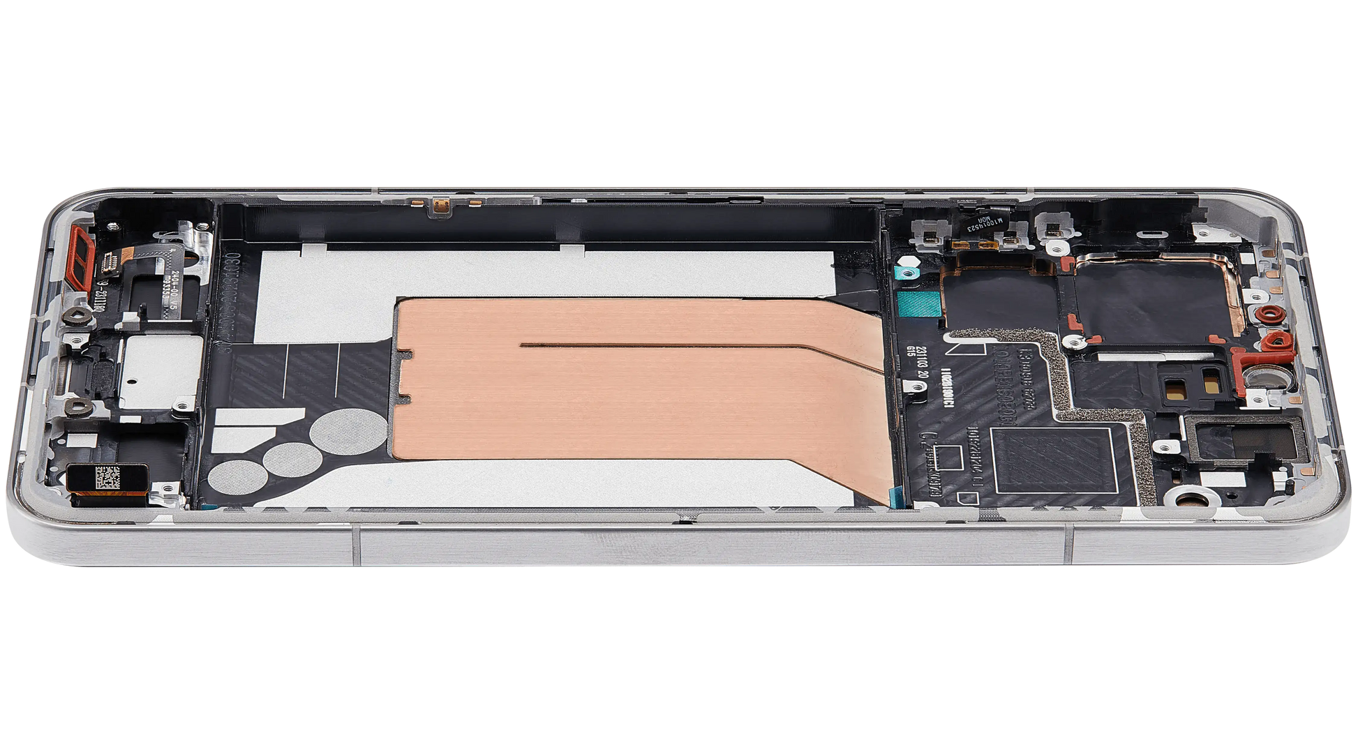 OLED Assembly With Frame For Xiaomi 14 Pro (Refurbished) (Titanium) – phone repair part product angle – OLED Display Replacement for phone repair