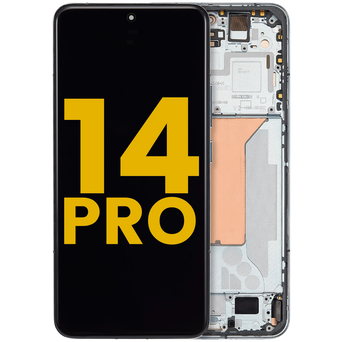 OLED Assembly With Frame For Xiaomi 14 Pro (Refurbished) (Green) – replacement part product view – OLED Display Replacement for phone repair