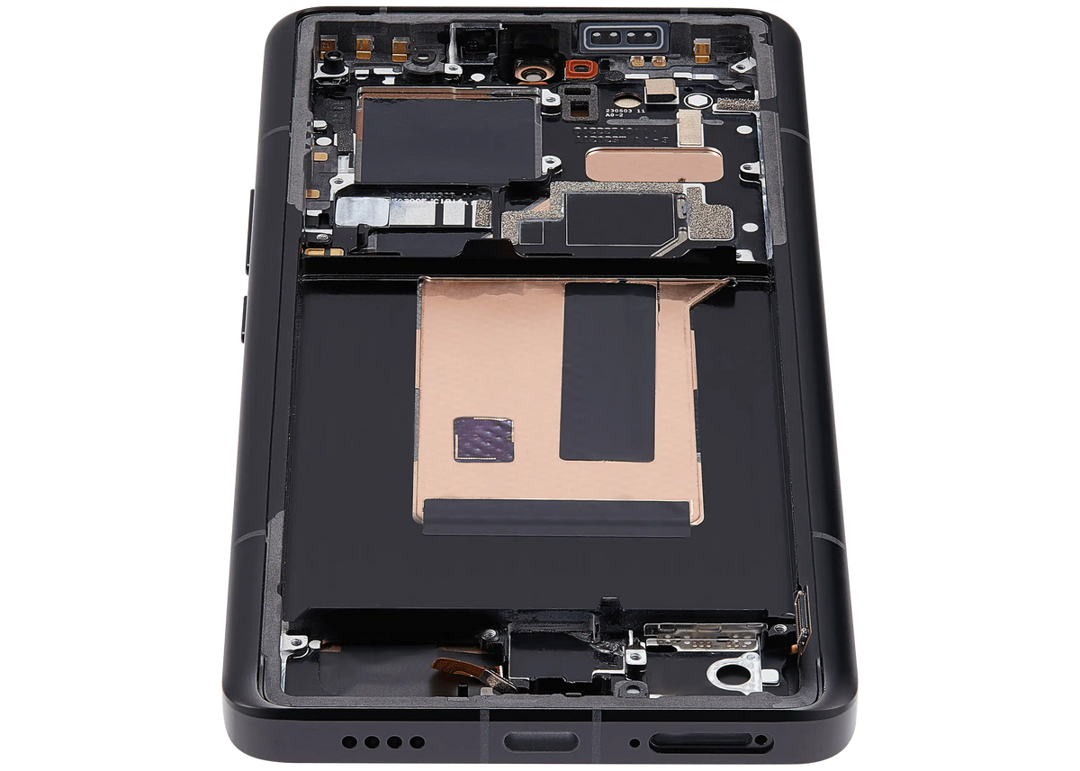OLED Assembly With Frame For Xiaomi 13 Ultra (Refurbished) (Black) – mobile phone part alternate view – OLED Display Replacement for phone repair