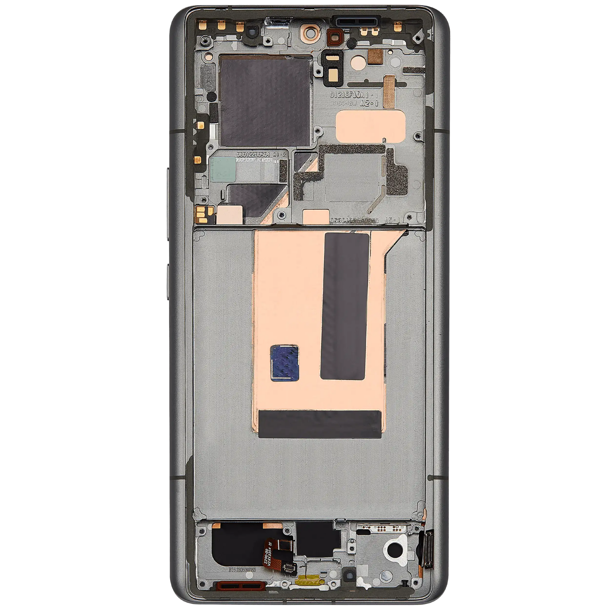 OLED Assembly With Frame For Xiaomi 13 Ultra (Refurbished) (Olive Green) – technician repair part view – OLED Display Replacement for phone repair