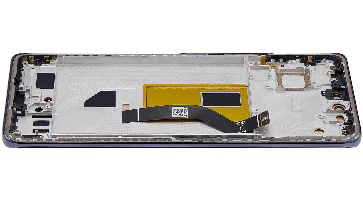 OLED Assembly With Frame For Xiaomi 13 Lite / Civi 2 (Refurbished) (Black) – phone repair part product angle – OLED Display Replacement for phone repair