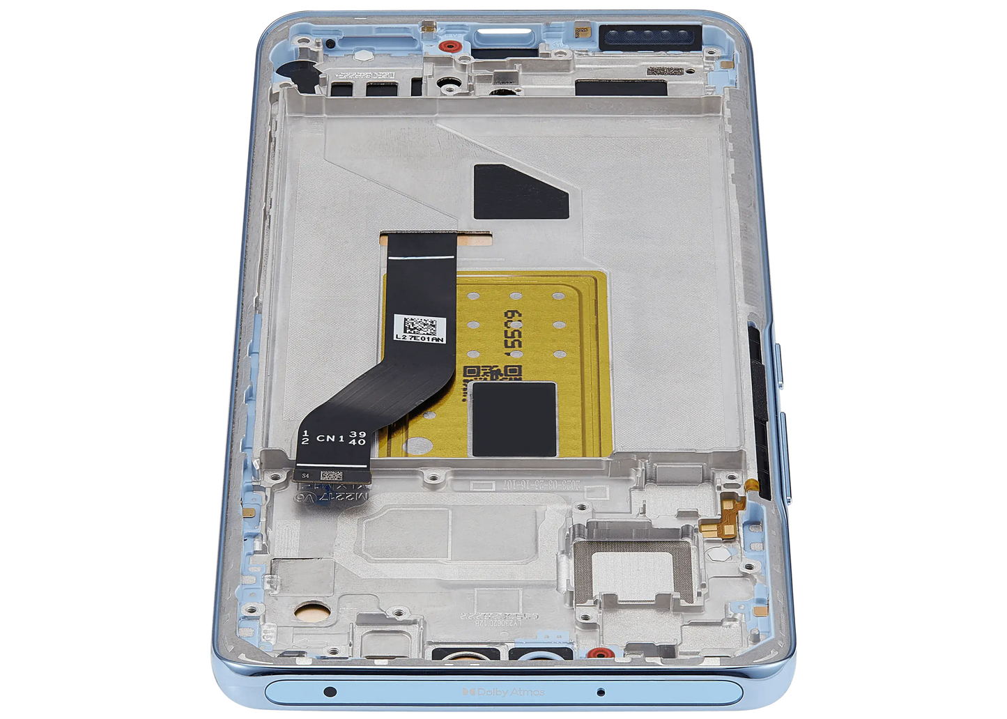 OLED Assembly With Frame For Xiaomi 13 Lite / Civi 2 (Refurbished) (Lite blue) – device repair component close-up – OLED Display Replacement for phone repair