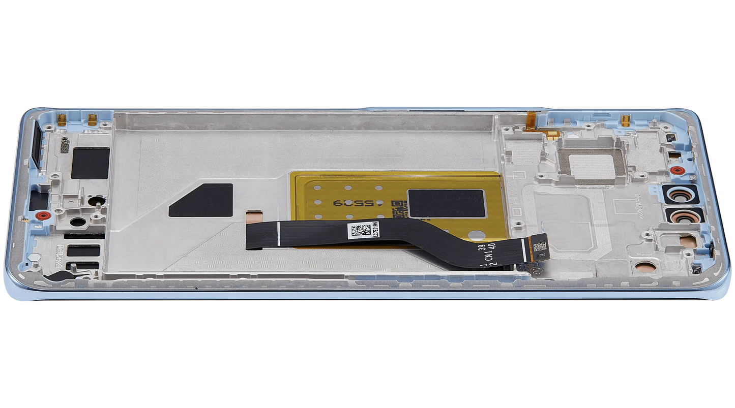 OLED Assembly With Frame For Xiaomi 13 Lite / Civi 2 (Refurbished) (Lite blue) – phone repair part product angle – OLED Display Replacement for phone repair