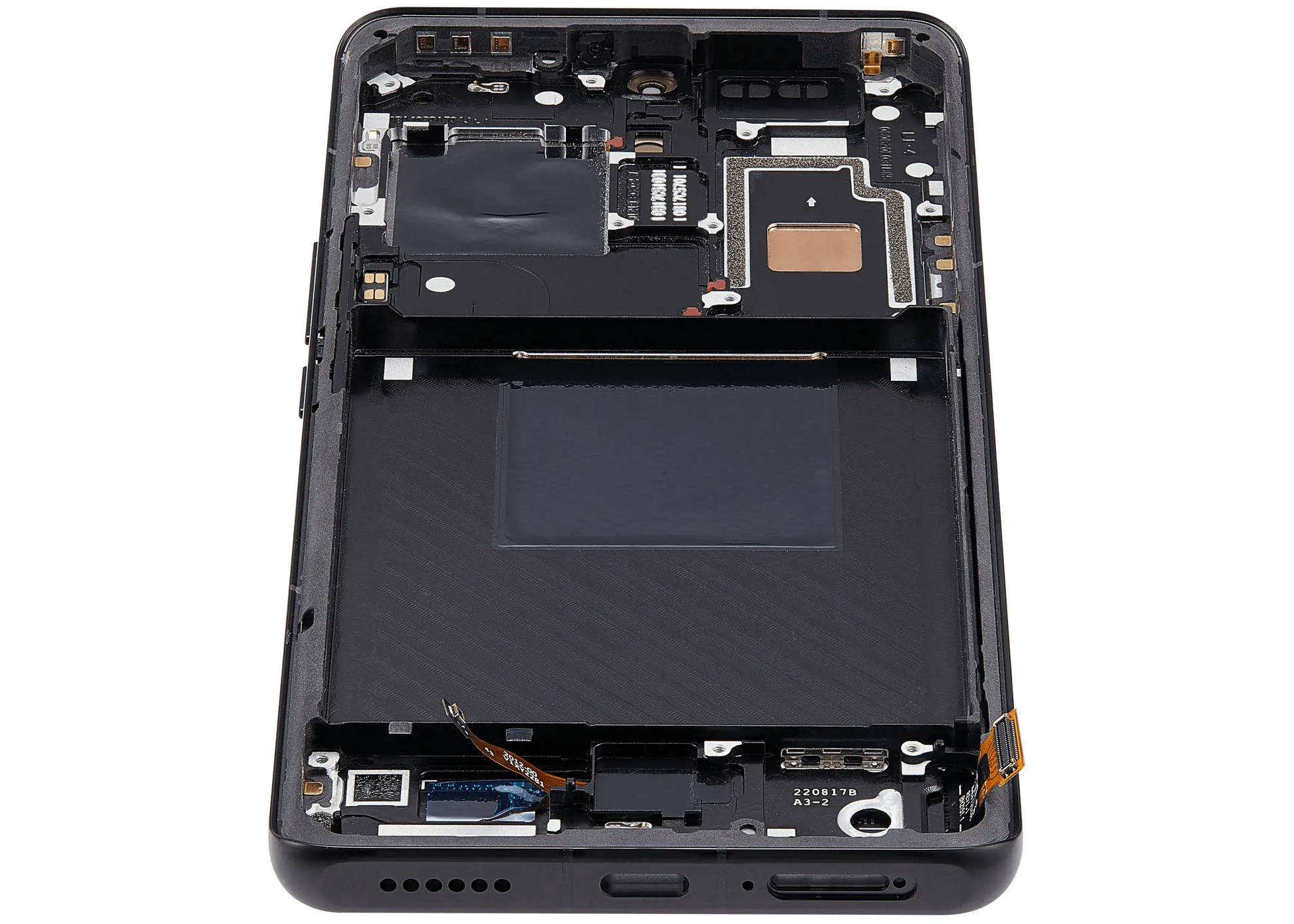 OLED Assembly With Frame For Xiaomi 12S Ultra (Refurbished) (Black) – device repair component close-up – OLED Display Replacement for phone repair