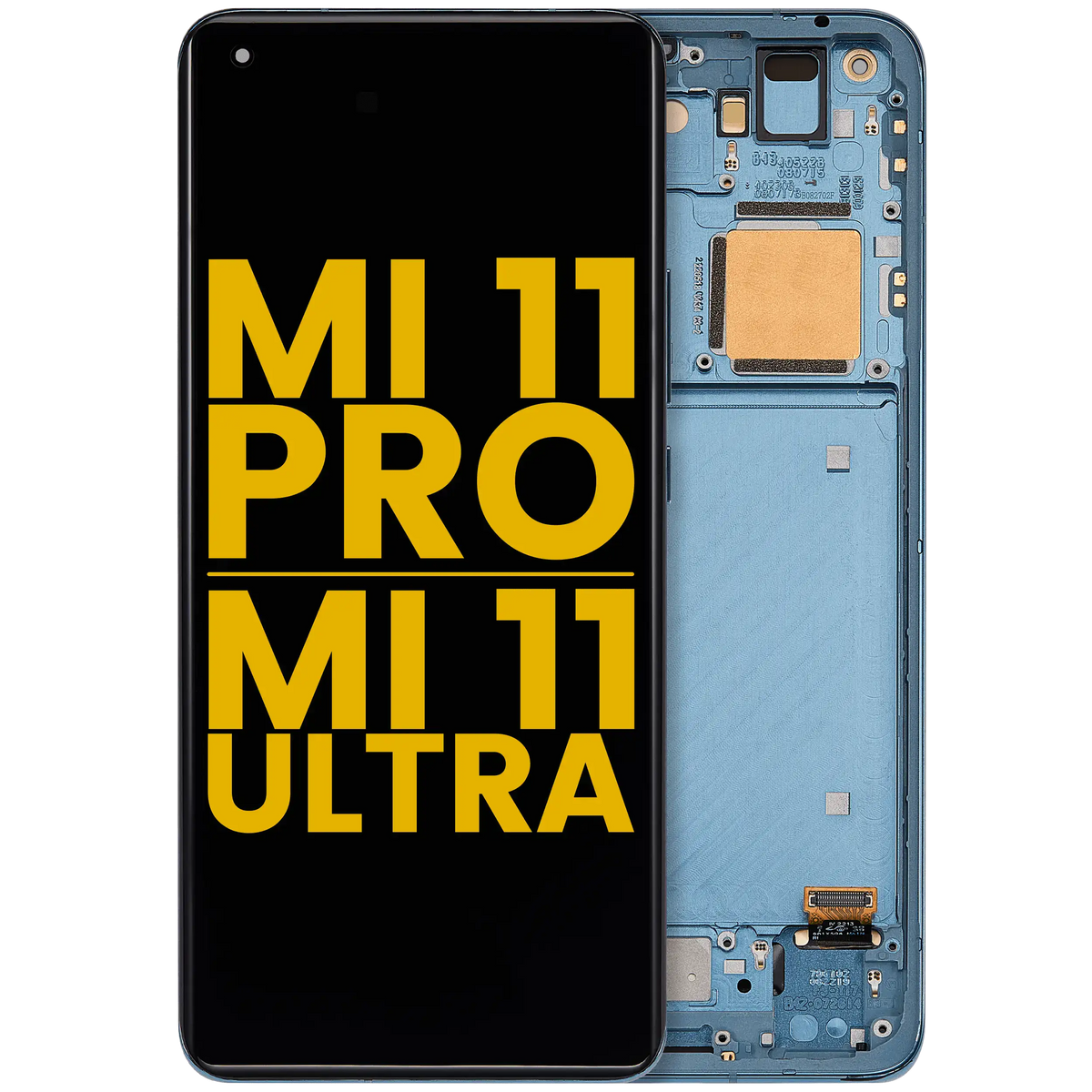 OLED Assembly With Frame For Xiaomi Mi 11 Pro / Mi 11 Ultra (Refurbished) (Green) - replacement part product image SKU 107182128953 - image 1