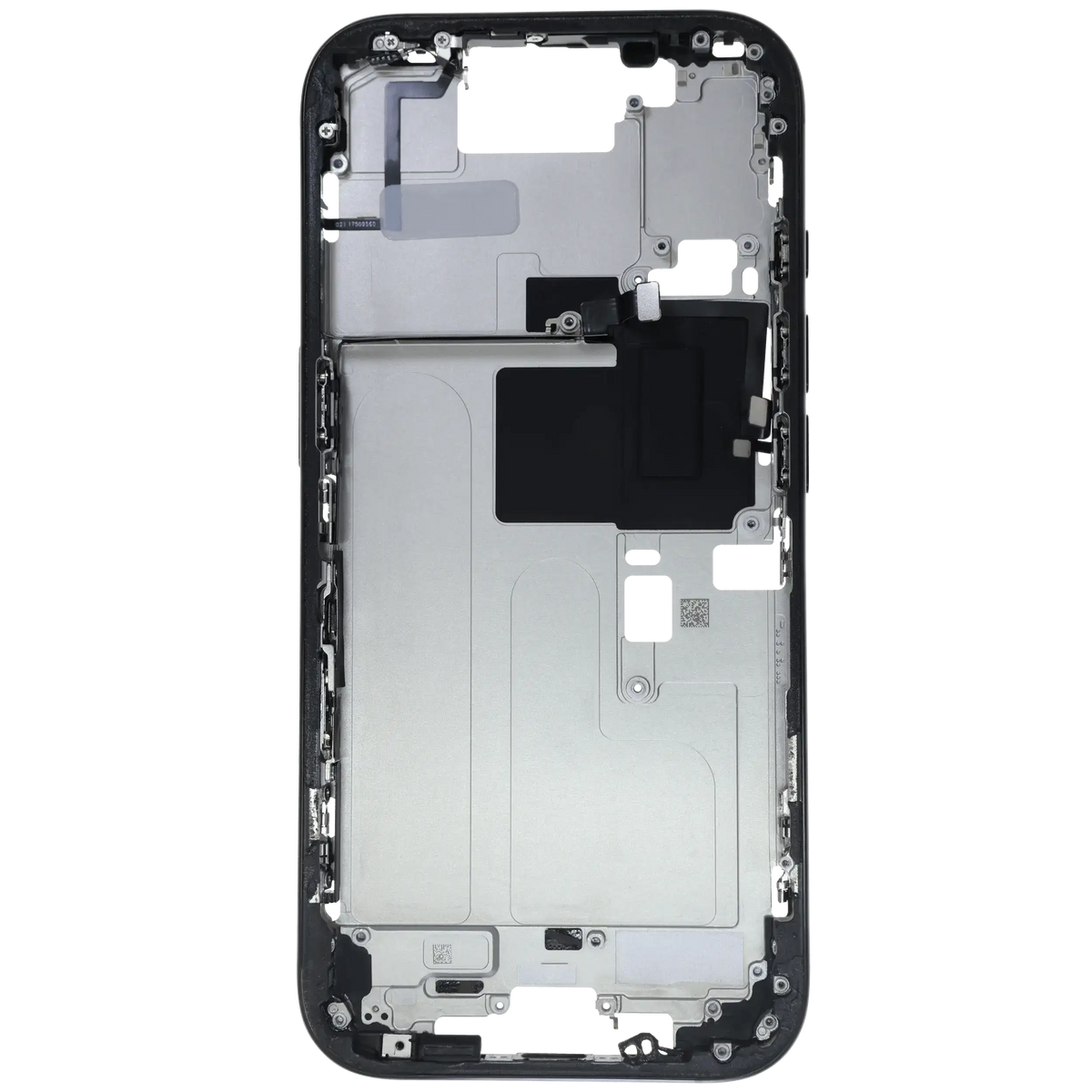 Mid-Frame Housing W/ Small Parts For iPhone 16 Pro (US Version) (Used OEM Pull: Grade B) (Black Titanium) — product photo 2