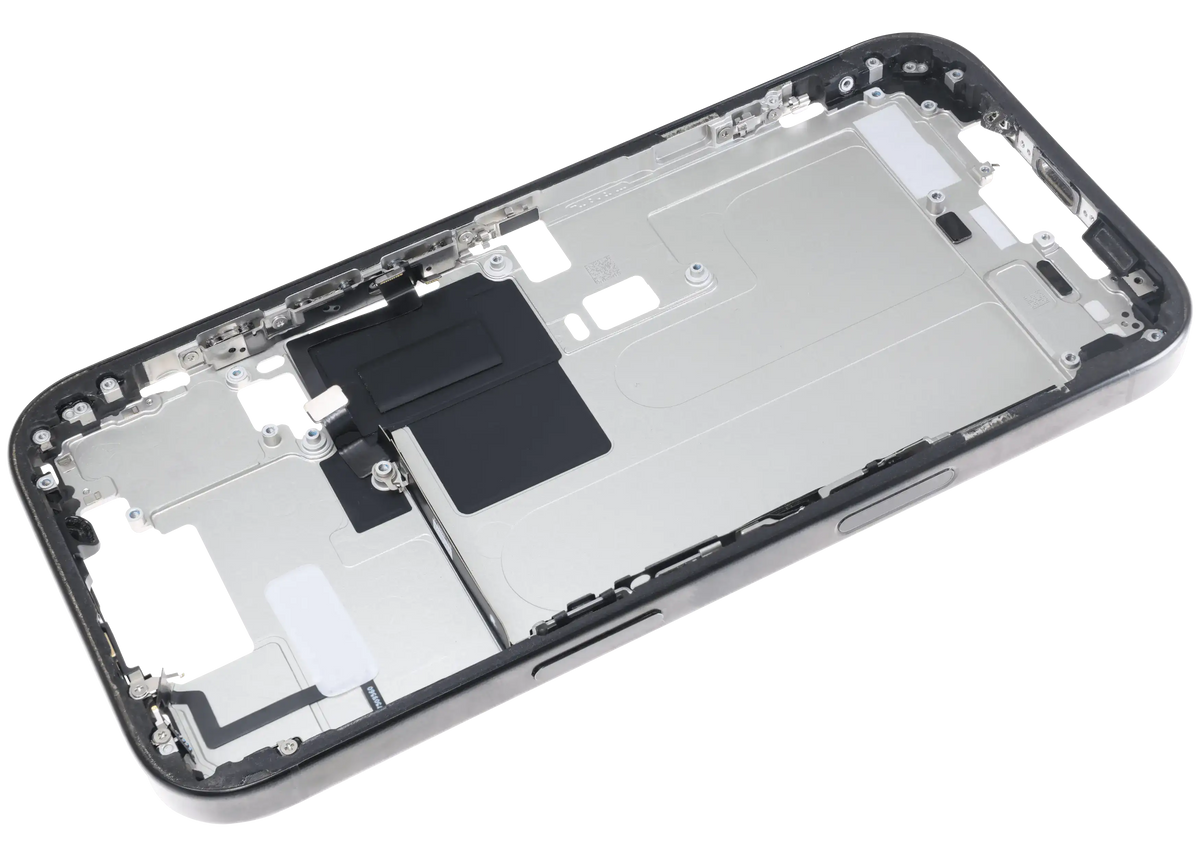 Mid-Frame Housing W/ Small Parts For iPhone 16 Pro (US Version) (Used OEM Pull: Grade B) (Black Titanium) — product photo 5