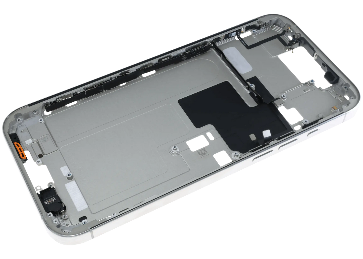 Mid-Frame Housing W/ Small Parts For iPhone 16 Pro Max (US Version) (Used OEM Pull: Grade B) (White Titanium)
