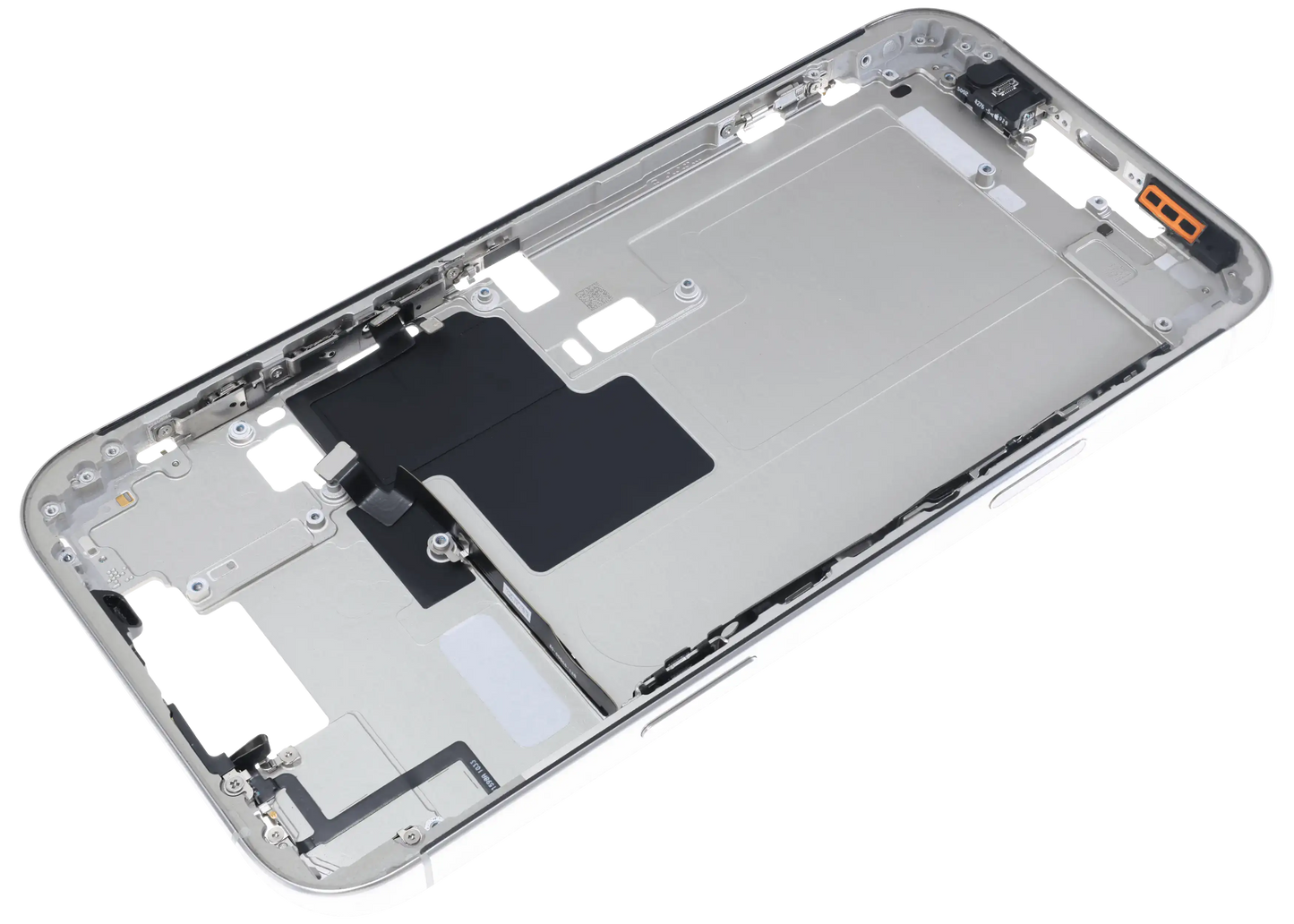 Mid-Frame Housing W/ Small Parts For iPhone 16 Pro Max (US Version) (Used OEM Pull: Grade B) (White Titanium)