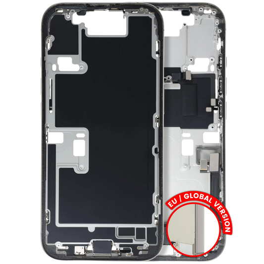 Mid-Frame Housing W/ Small Parts For iPhone 16 Pro (EU / Global Version) (Used OEM Pull: Grade B) (Natural Titanium)