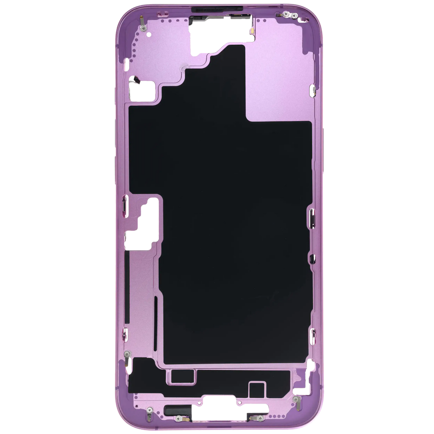 Mid-Frame Housing W/ Small Parts For iPhone 16 Plus (EU / Global Version) (Used OEM Pull: Grade C) (Pink)