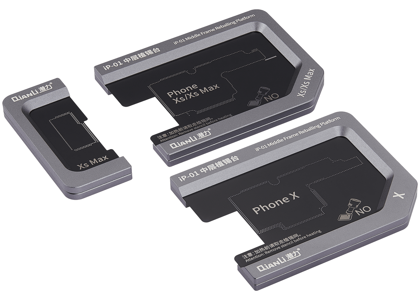 Metal Middle Frame Reballing Platform (IP-01) For iPhone X / XS / XS Max (Qianli)