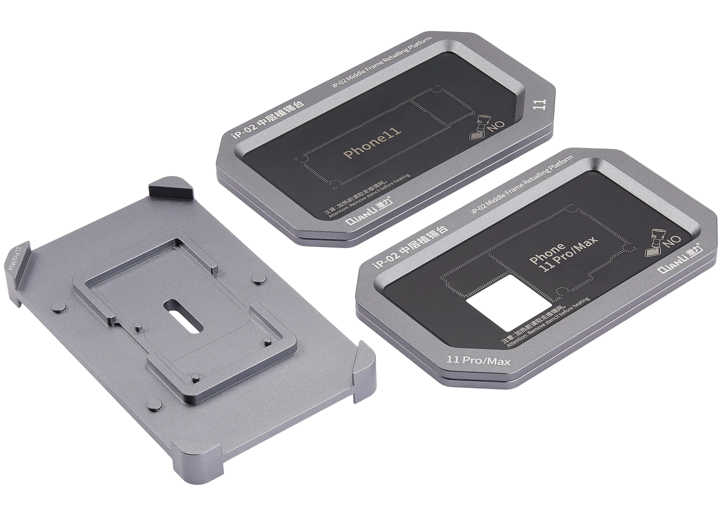 Metal Middle Frame Reballing Platform (IP-02) For iPhone 11 / 11 Pro / 11 Pro Max (Qianli)