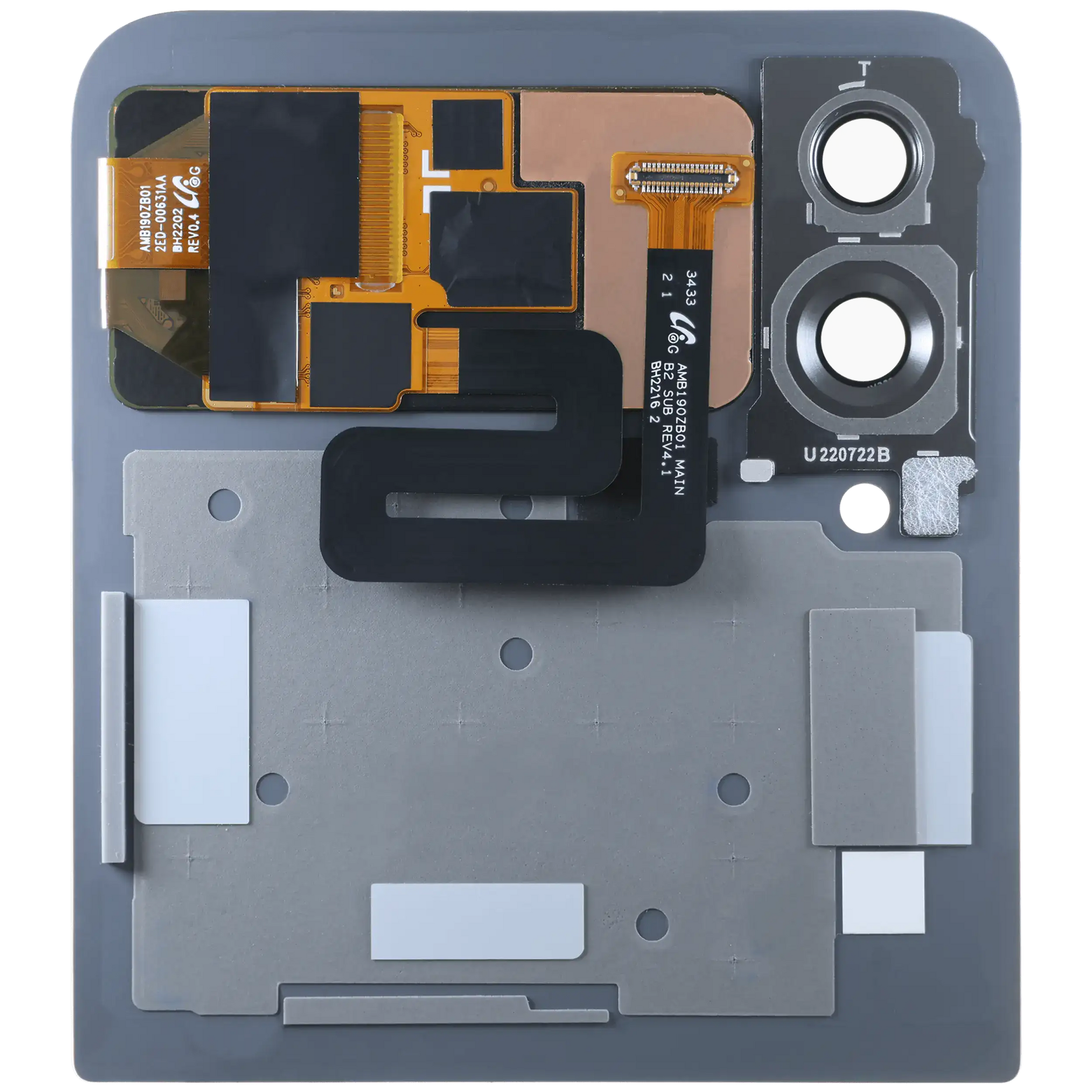 Buy Outer OLED Assembly For Samsung Galaxy Z Flip 4 5G (Used OEM Pull: Grade A) (Red) - High Quality Replacement Part - View 3 | TechDrip Canada