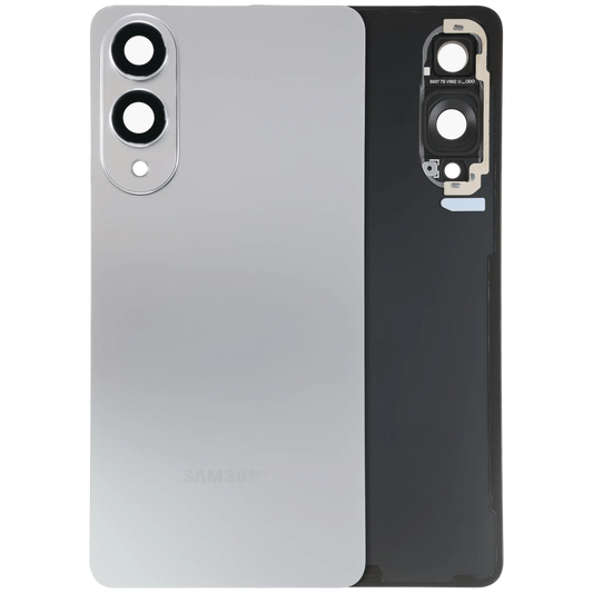 Back Cover Glass With Camera Lens For Samsung Galaxy S25 Edge 5G (Service Pack) (Titanium Silver)