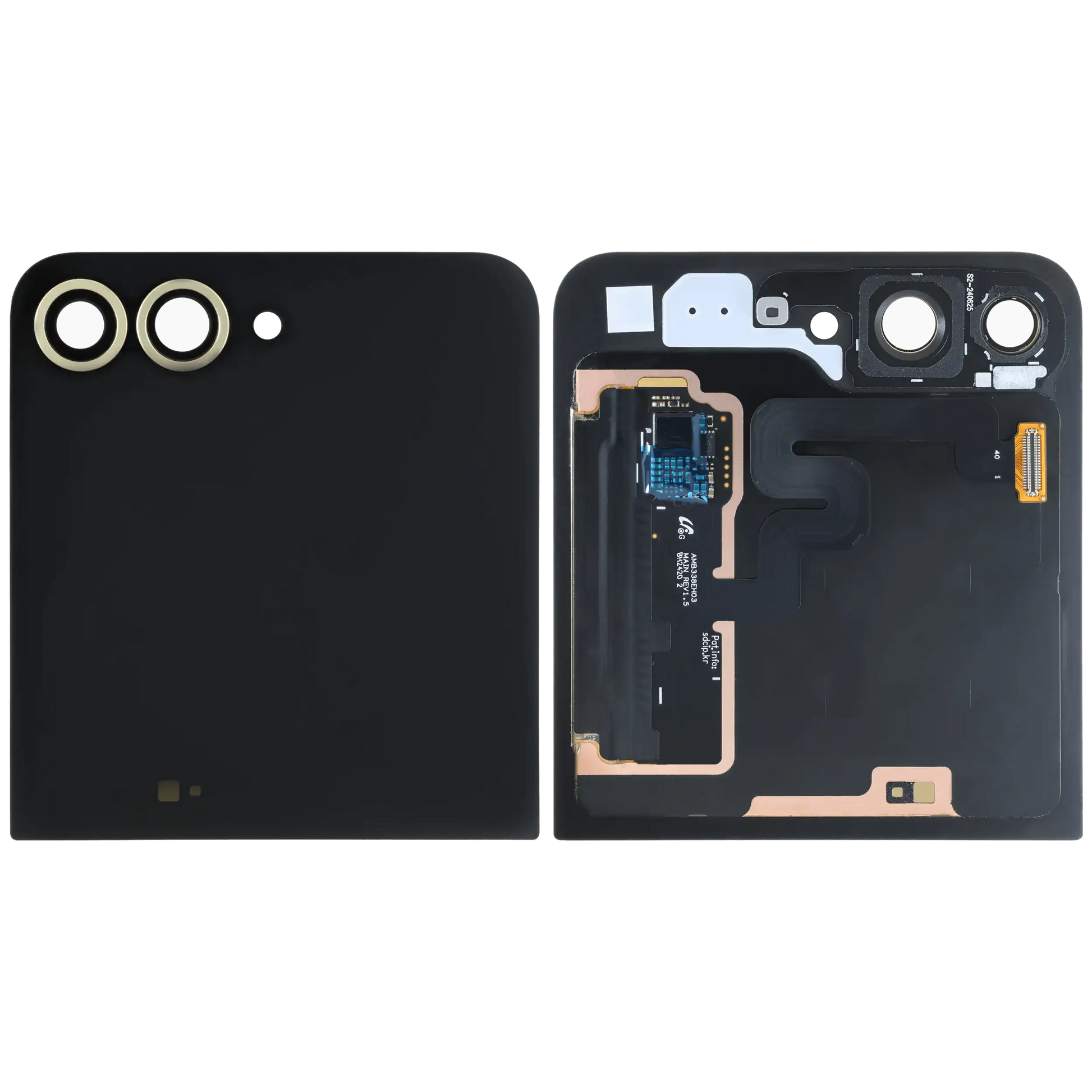 Outer OLED Assembly For Samsung Galaxy Z Flip 6 5G (US & International) (Used OEM Pull: Grade A/B) (Yellow)