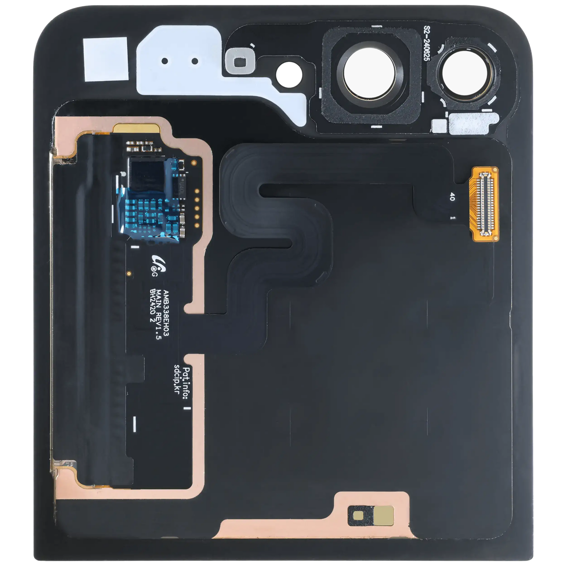Outer OLED Assembly For Samsung Galaxy Z Flip 6 5G (US & International) (Used OEM Pull: Grade A/B) (Yellow)