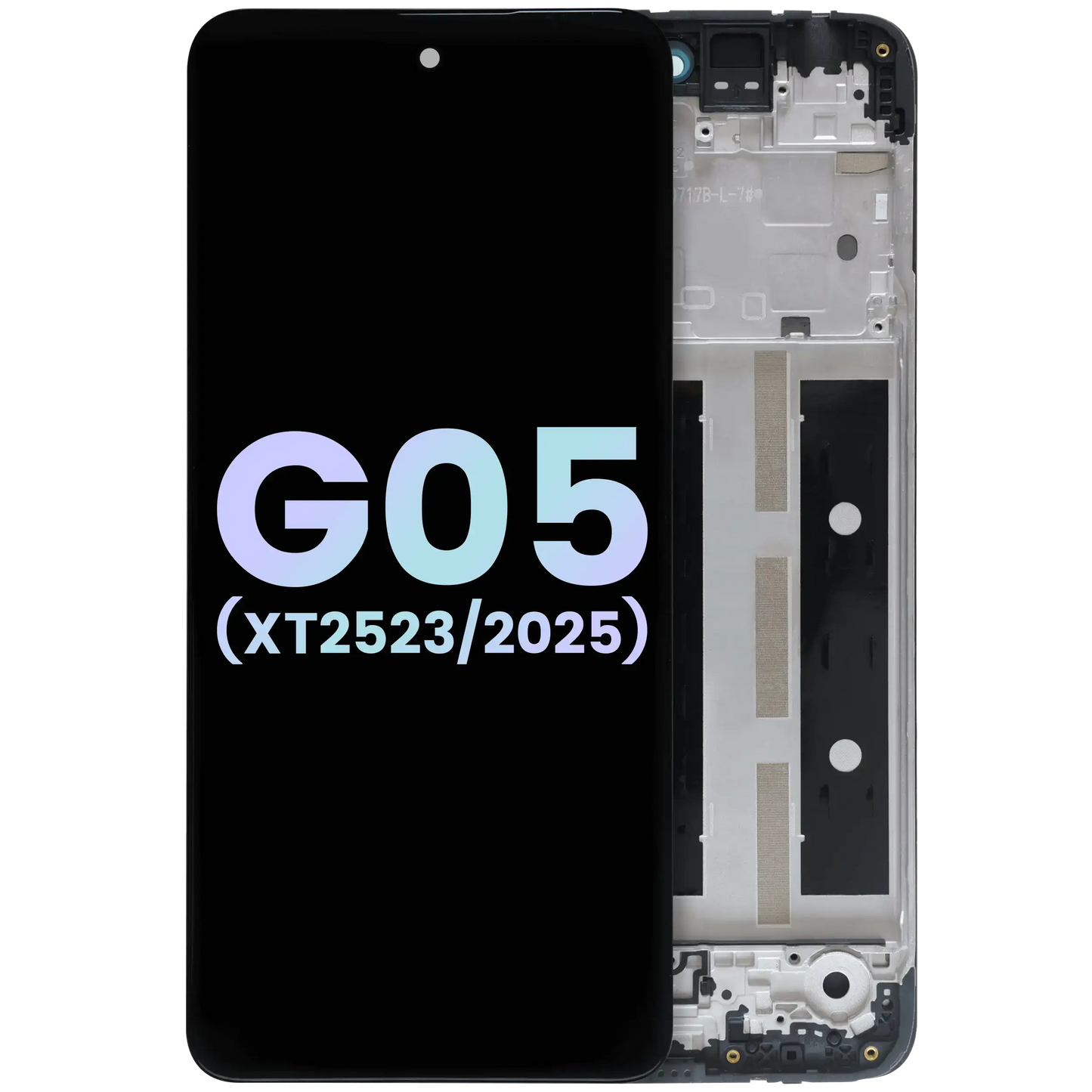 LCD Assembly With Frame For Motorola Moto G05 (XT2523 /2025) (Genuine OEM) (All Colors) replacement part SKU 107082546535 image 1