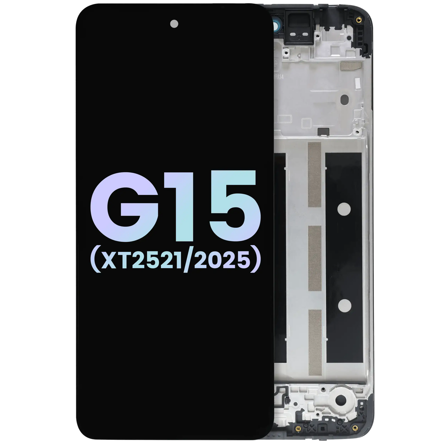 LCD Assembly With Frame For Motorola Moto G15 (XT2521 /2025) (Genuine OEM) (All Colors) replacement part SKU 107082546574 image 1