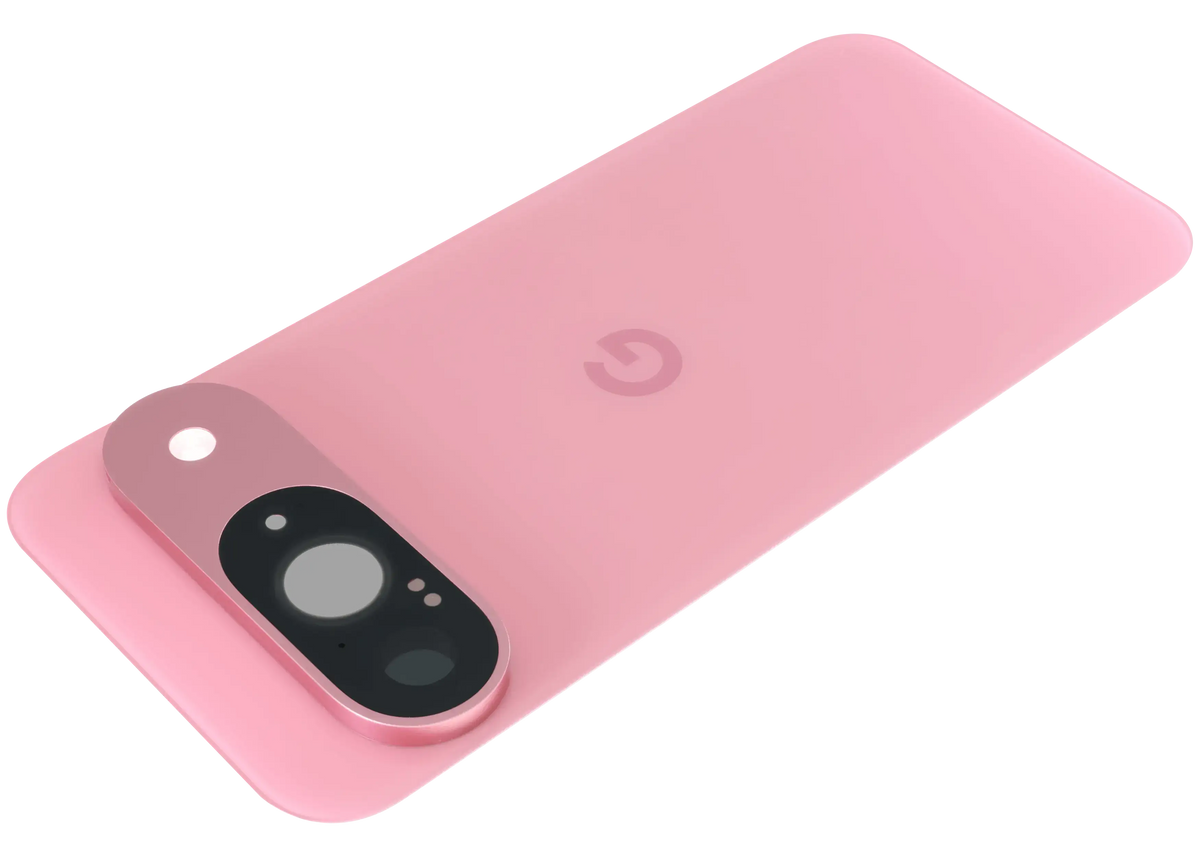 Back Cover Glass With Camera Lens For Google Pixel 9 (Used OEM Pull: Grade A) (Peony) - phone repair part close-up