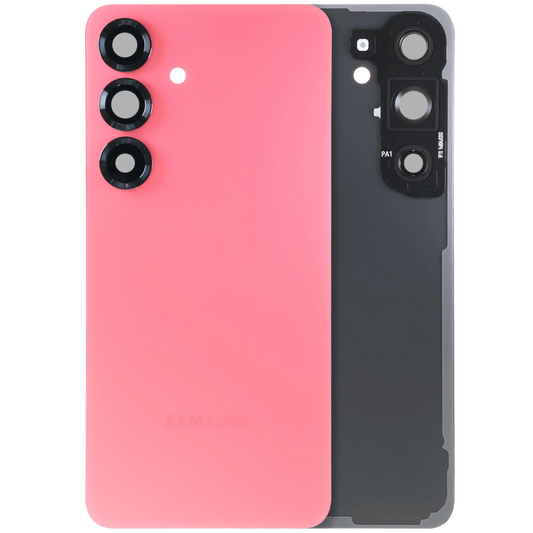 Back Cover Glass With Camera Lens For Samsung Galaxy S25 5G (Service Pack) (Coral Red)