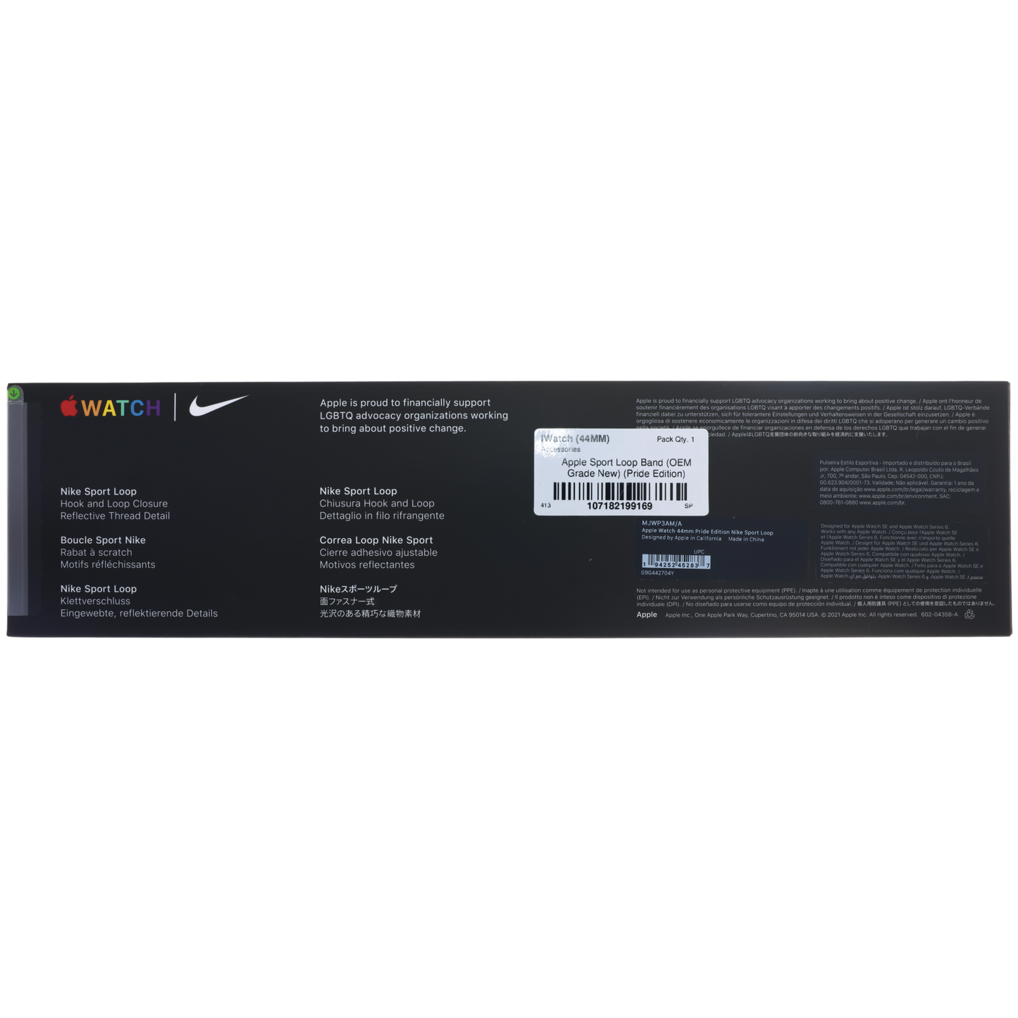 Apple Sport Loop Band For Apple Watch 44MM (OEM Brand New, Retail Packaging) (Pride Edition)