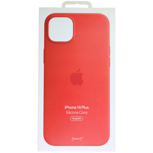 Silicon Case with MagSafe For iPhone 14 Plus (OEM Grade New) (Red)