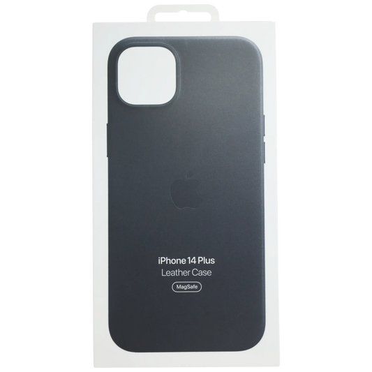Leather Case with MagSafe For iPhone 14 Plus (OEM Grade New) (Midnight)