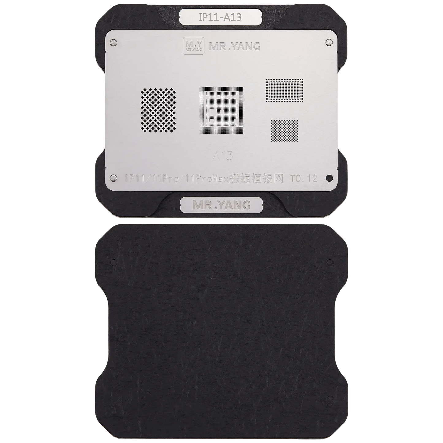 M.Y Board Transfer Reballing Stencil (A13) & Middle Layer Frame Reballing Platform For iPhone 11 / 11 Pro / 11 Pro Max (M.Y)