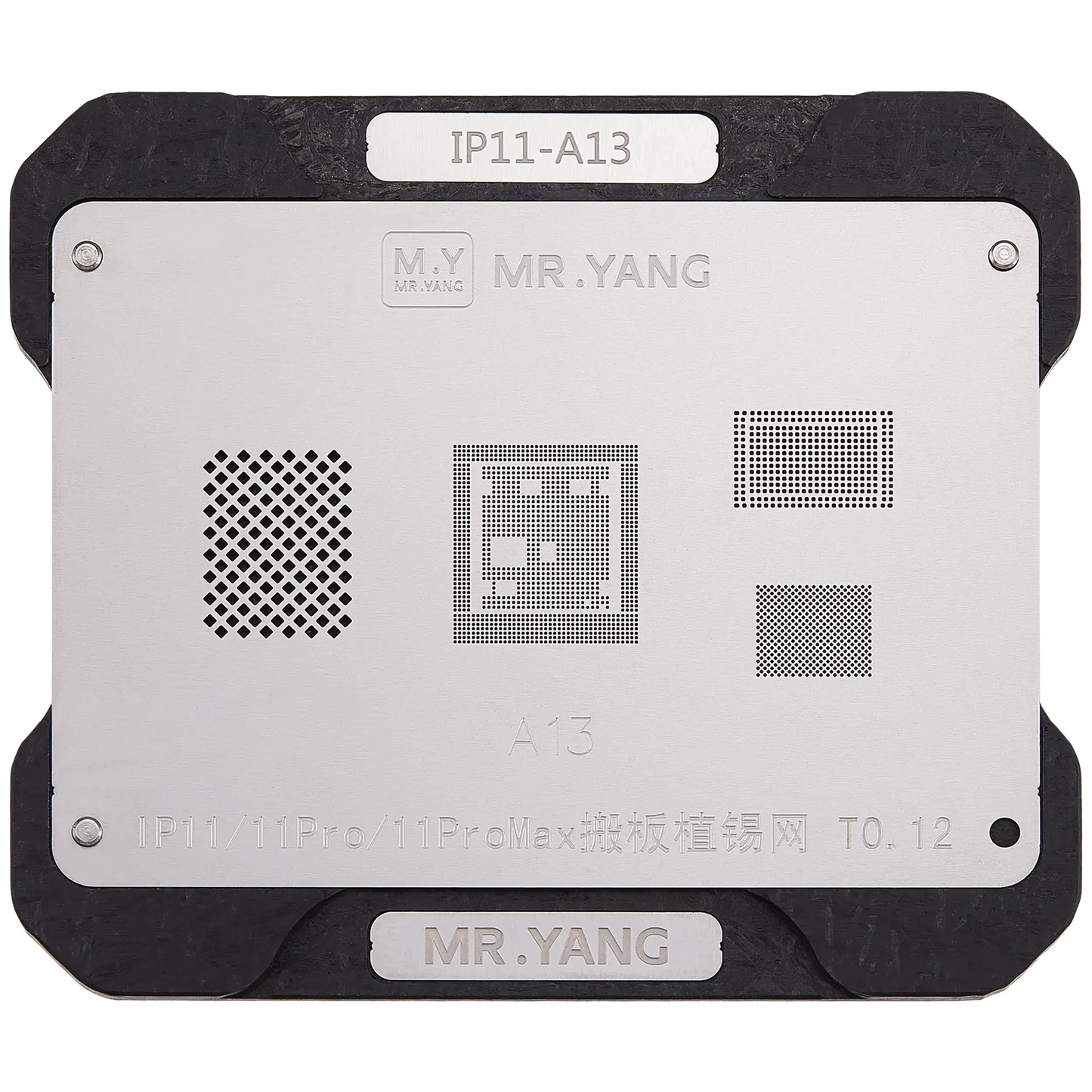 M.Y Board Transfer Reballing Stencil (A13) & Middle Layer Frame Reballing Platform For iPhone 11 / 11 Pro / 11 Pro Max (M.Y)