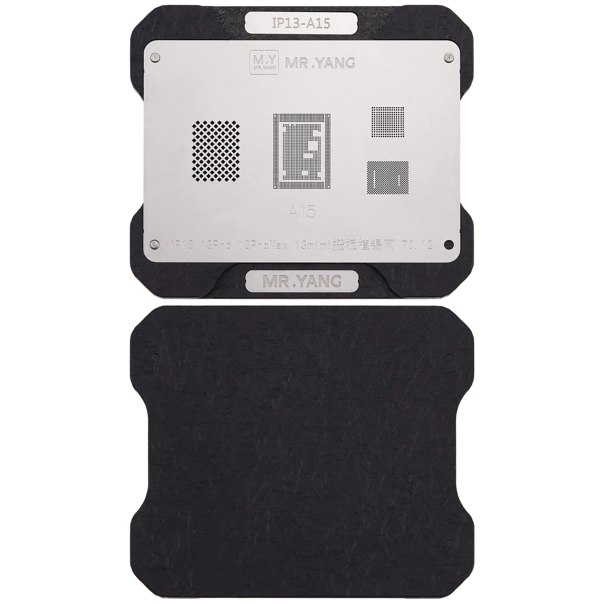 M.Y Board Transfer Reballing Stencil (A15) & Middle Layer Frame Reballing Platform For iPhone 13 Series (M.Y)