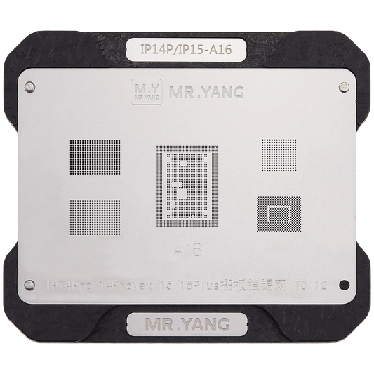 M.Y Board Transfer Reballing Stencil (A16) & Middle Layer Frame Reballing Platform For iPhone 14 Pro / 14 Pro Max / 15 / 15 Plus (M.Y)