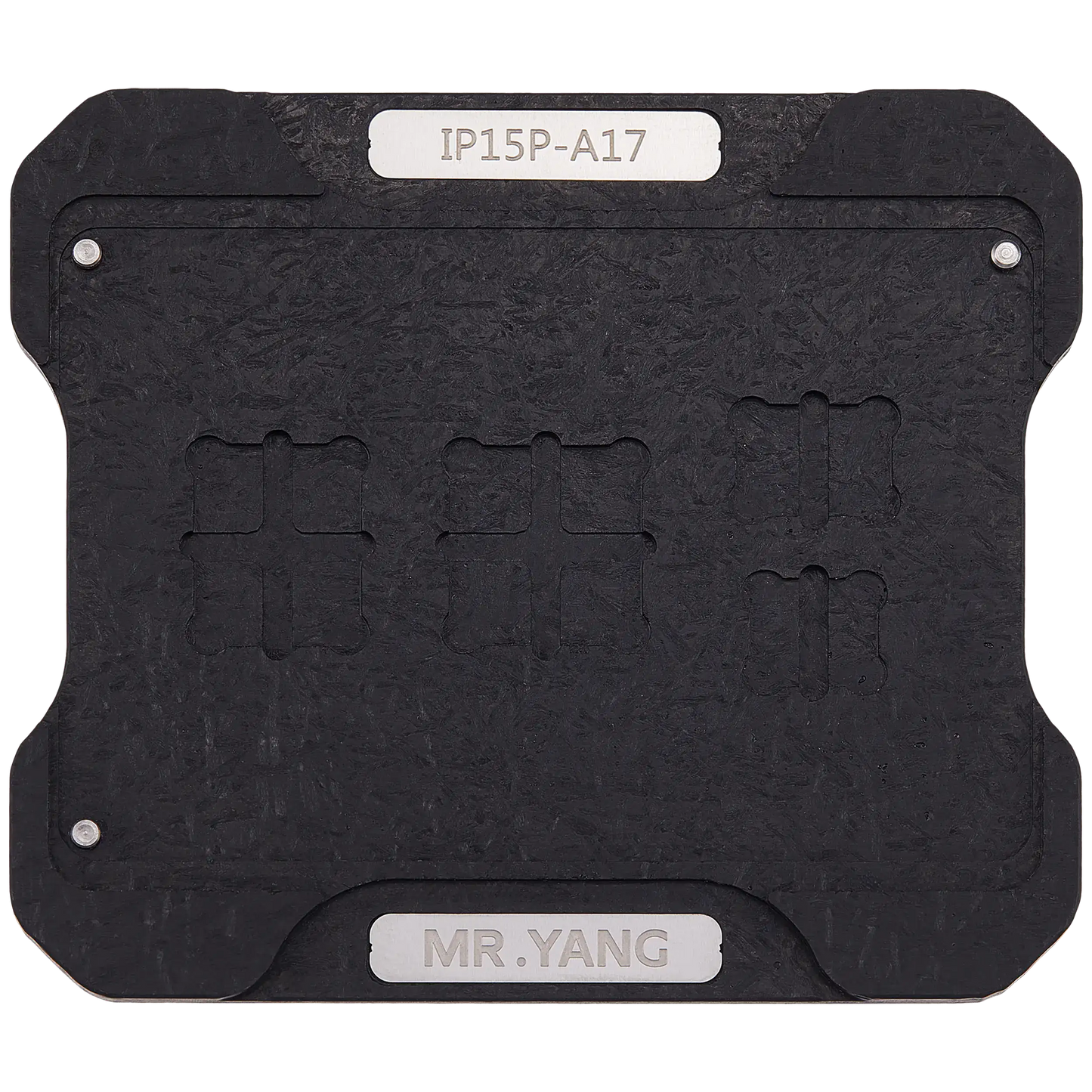 M.Y Board Transfer Reballing Stencil (A17) & Middle Layer Frame Reballing Platform For iPhone 15 Pro / 15 Pro Max (M.Y)