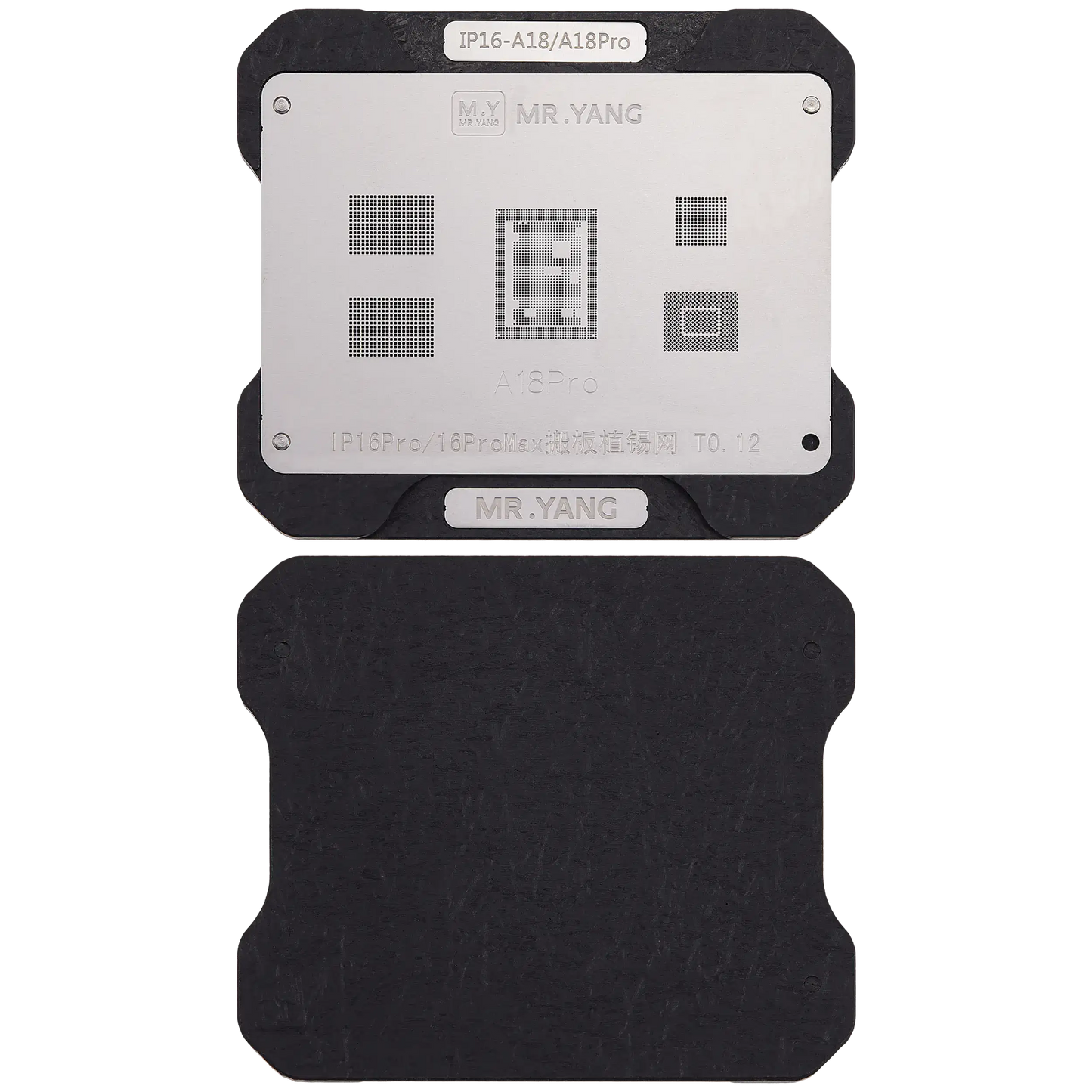 M.Y Board Transfer Reballing Stencil (A18 / A18 pro) & Middle Layer Frame Reballing Platform For iPhone 16 series (M.Y)
