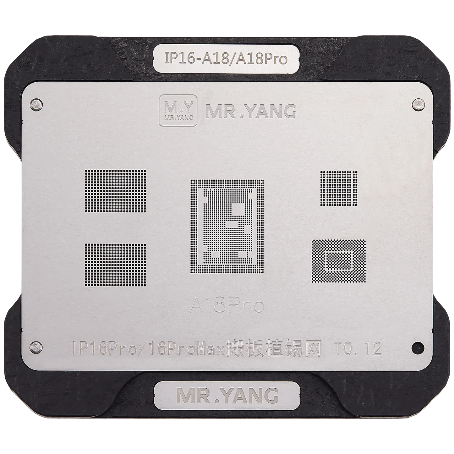 M.Y Board Transfer Reballing Stencil (A18 / A18 pro) & Middle Layer Frame Reballing Platform For iPhone 16 series (M.Y)