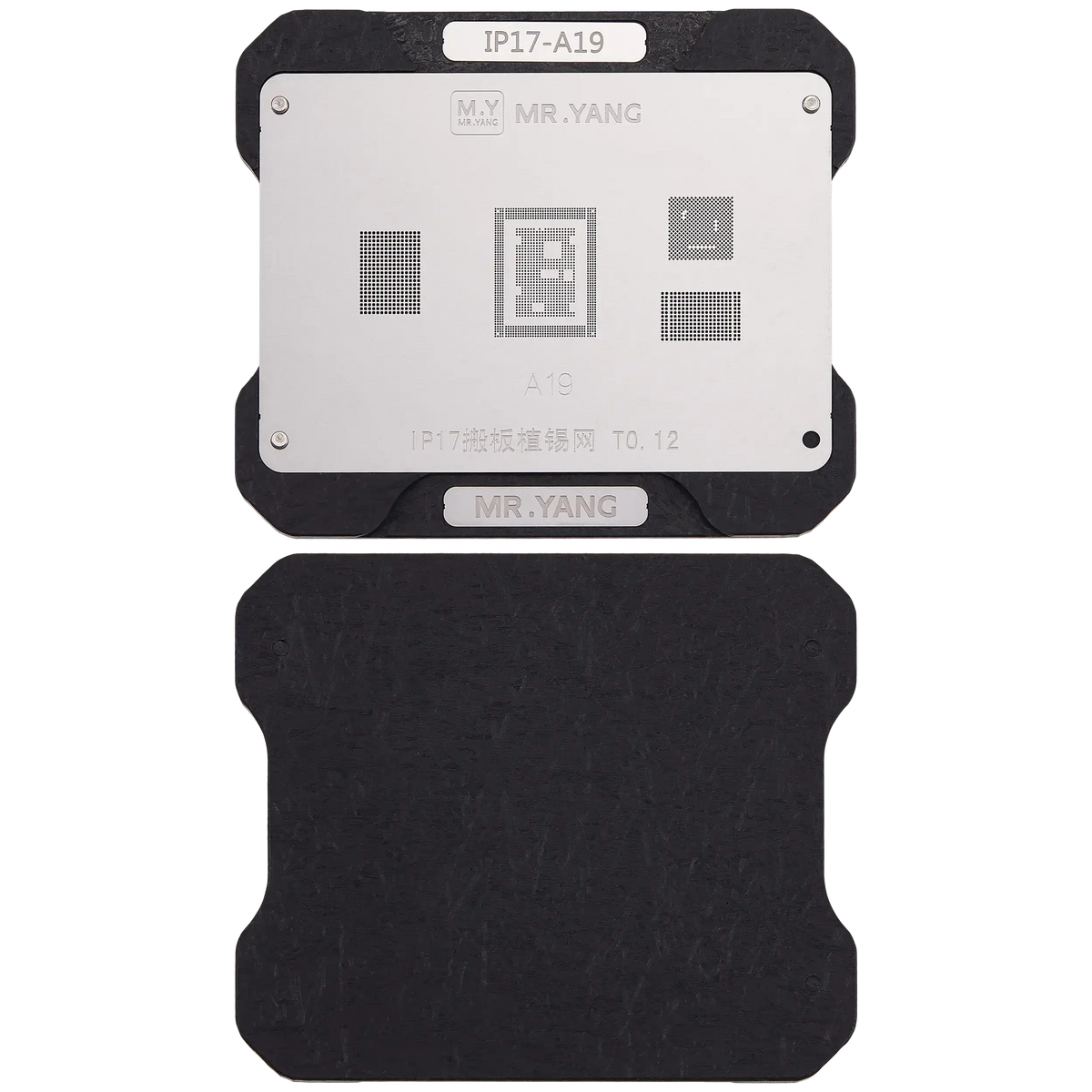 M.Y Board Transfer Reballing Stencil (A19) & Middle Layer Frame Reballing Platform For iPhone 17 Series (M.Y)
