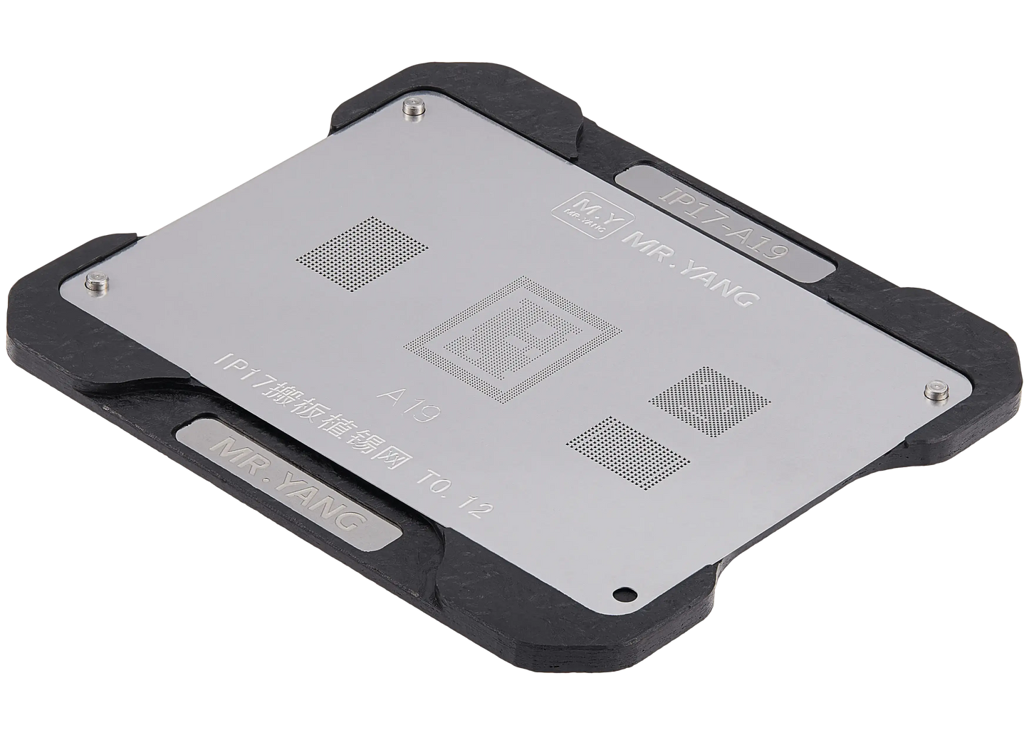 M.Y Board Transfer Reballing Stencil (A19) & Middle Layer Frame Reballing Platform For iPhone 17 Series (M.Y)