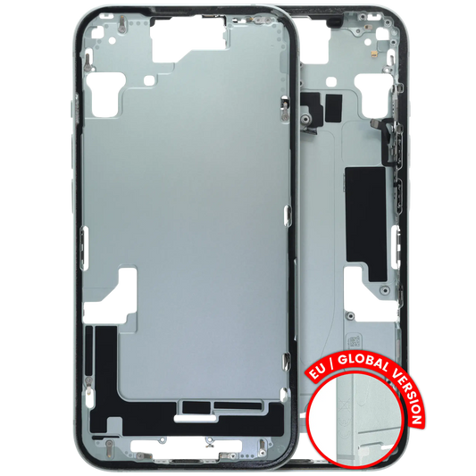 Mid-Frame Housing W/ Small Parts For iPhone 15 (EU / Global Version) (Used OEM Pull: Grade C) (Green)