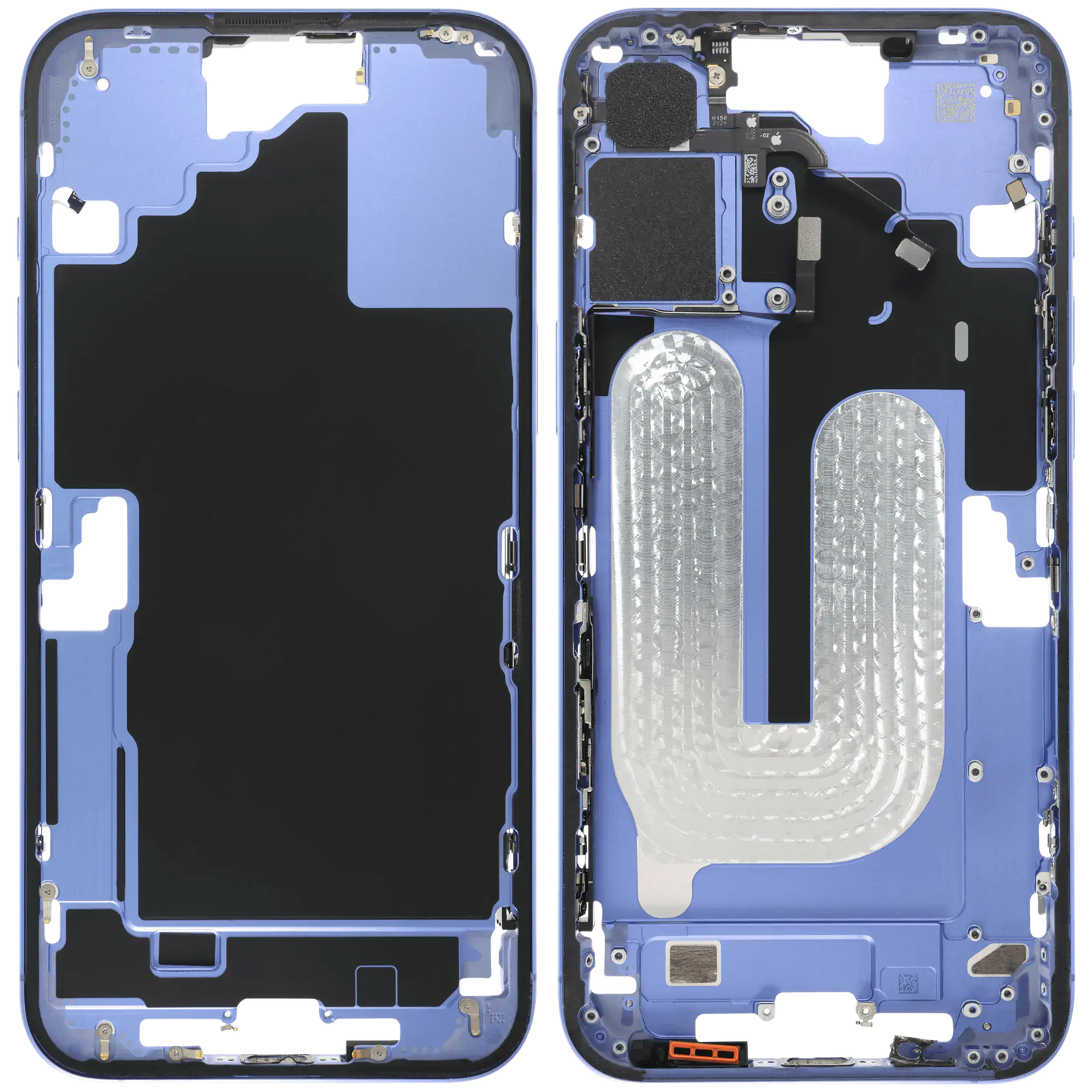 Mid-Frame Housing W/ Small Parts For iPhone 16 Plus (US Version) (Used OEM Pull: Grade B) (Ultramarine)