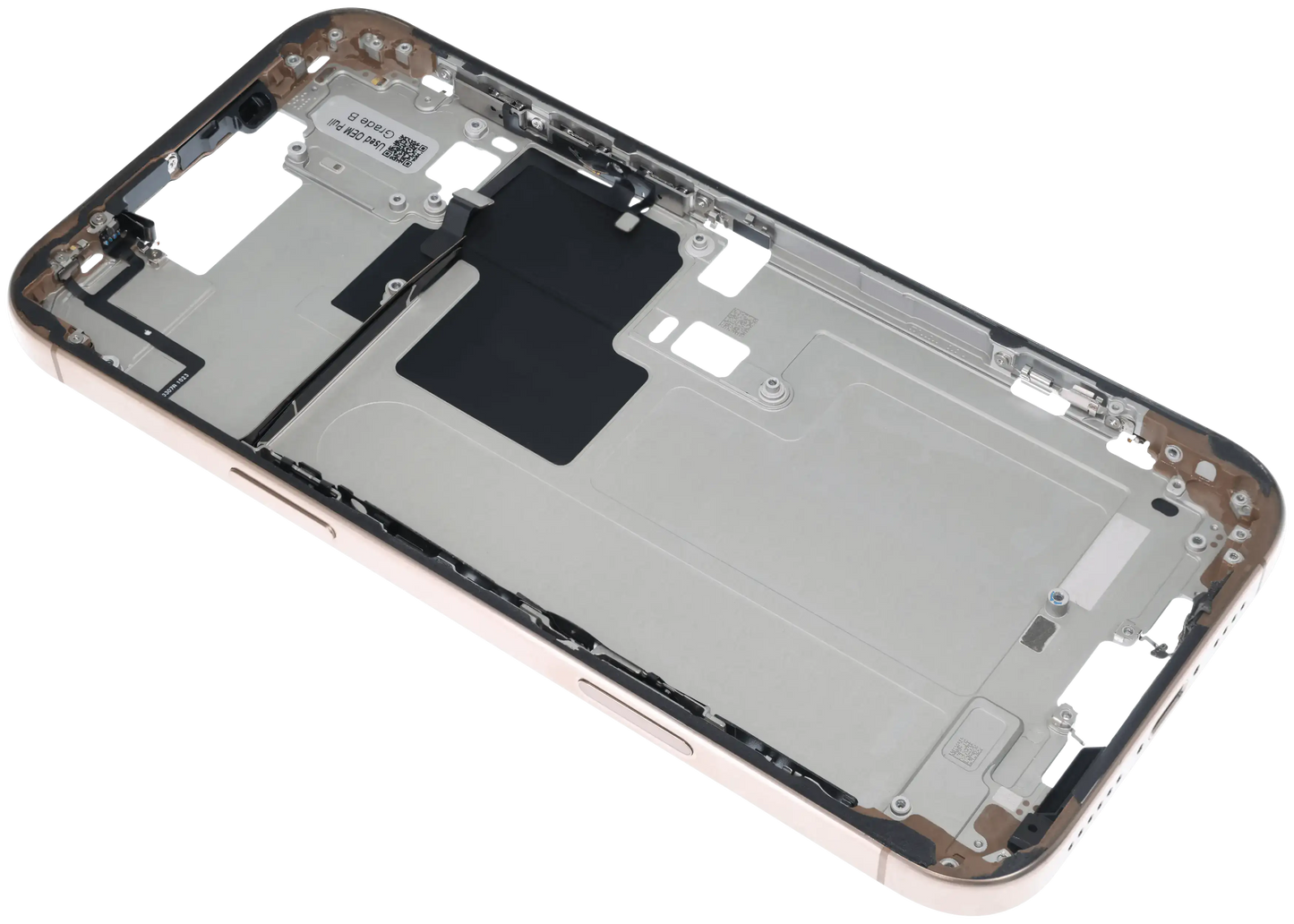 Mid-Frame Housing W/ Small Parts For iPhone 16 Pro Max (US Version) (Used OEM Pull: Grade A) (Desert Titanium)